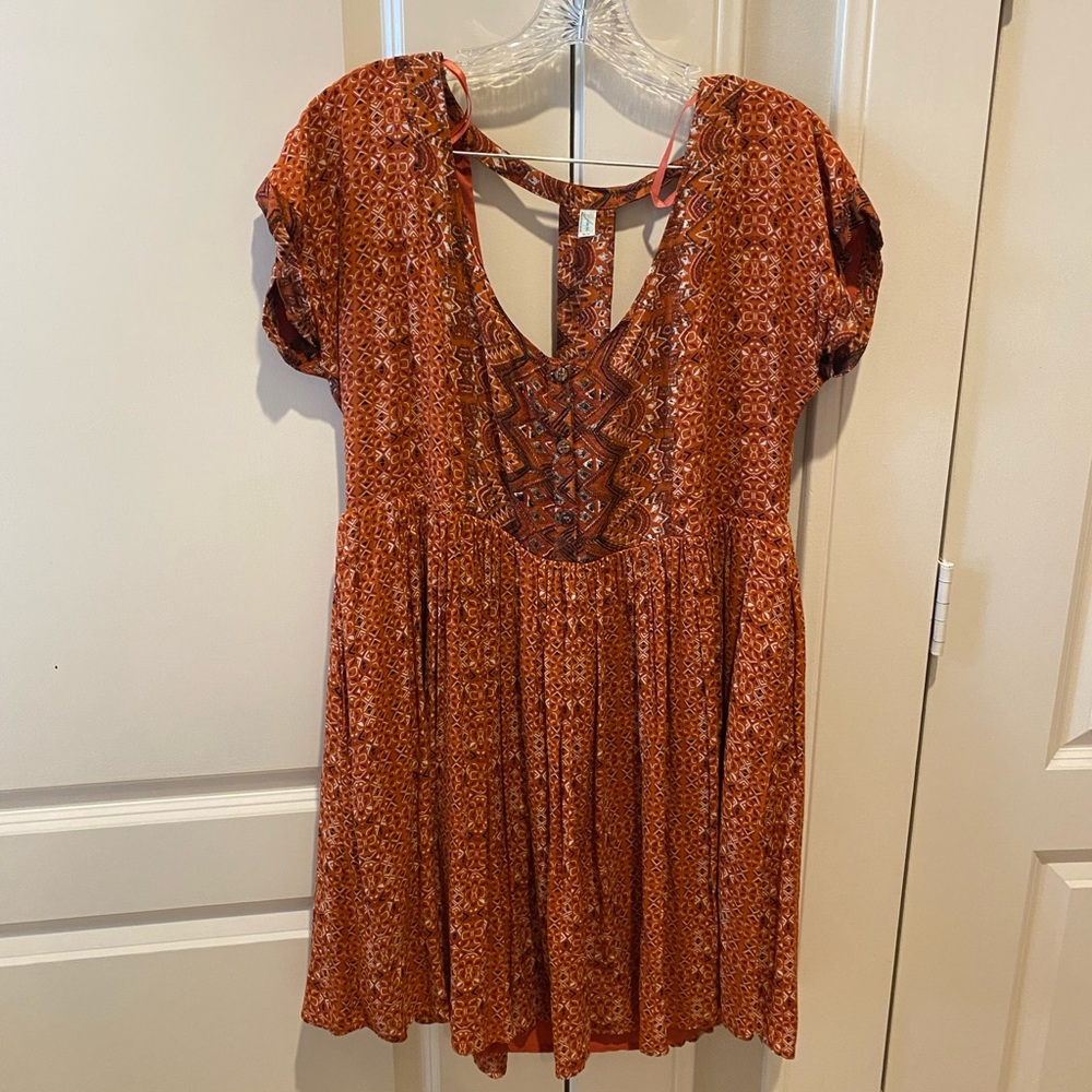 Free People Burnt Orange Dress.
